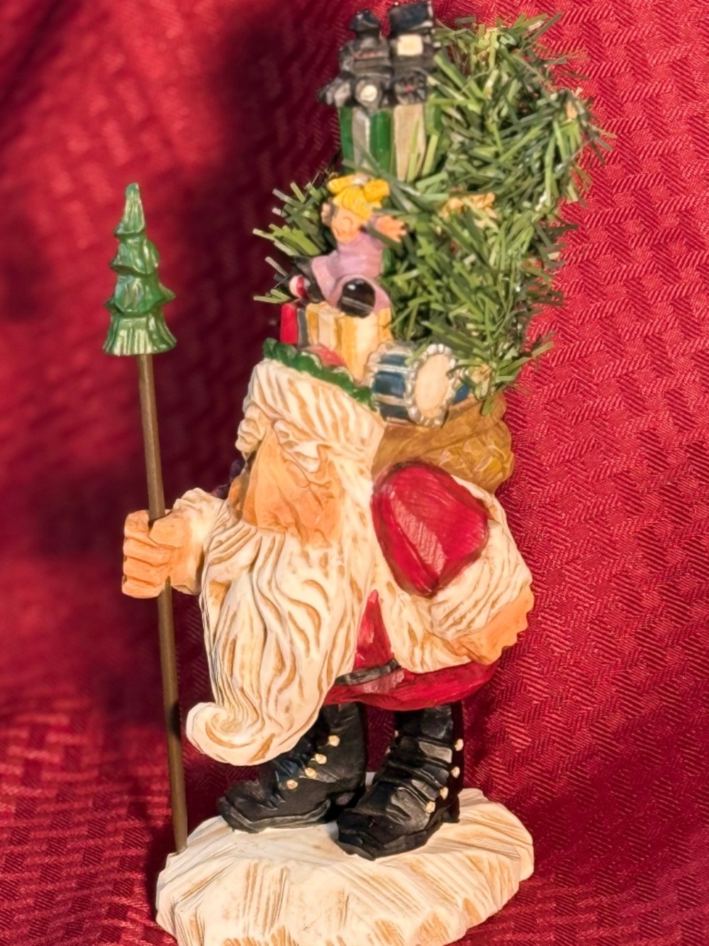 David Frykman Santa with Christmas Tree and Gifts Toys Signed